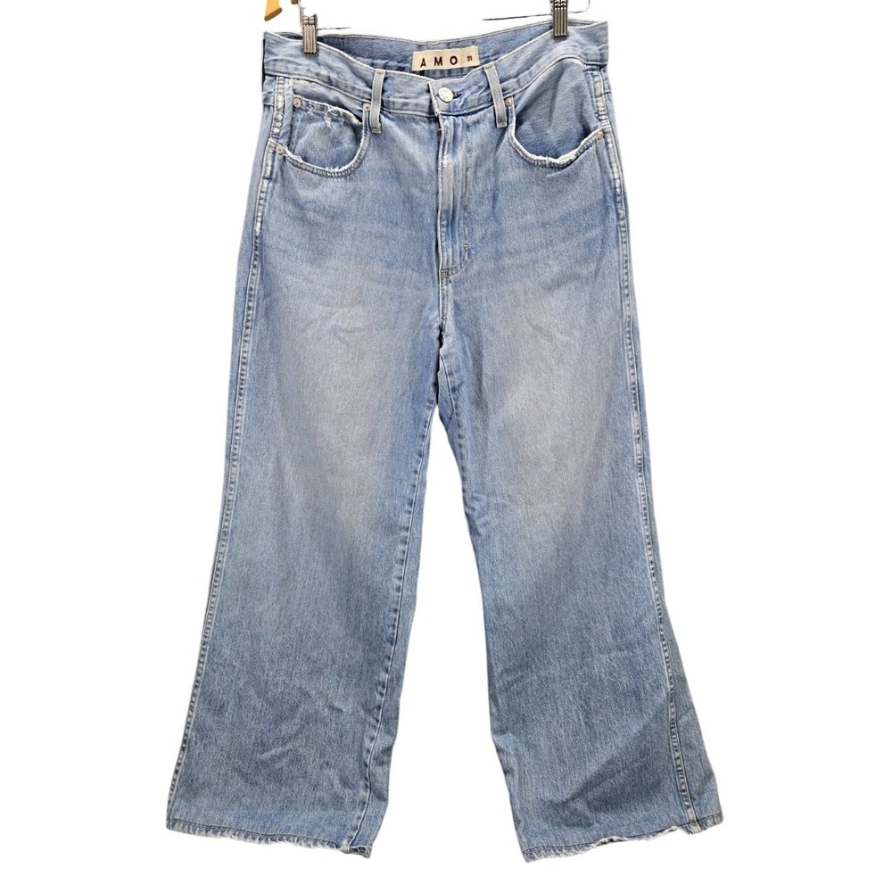 AMO DENIM Frida Wide Leg High Rise in Admire Light Wash Size 30